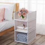 Maxbell Multifunctional Cube Organizer Stackable Plastic Cube Storage Shelves 42.5X33X25cm