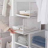 Maxbell Multifunctional Cube Organizer Stackable Plastic Cube Storage Shelves 42.5X33X25cm