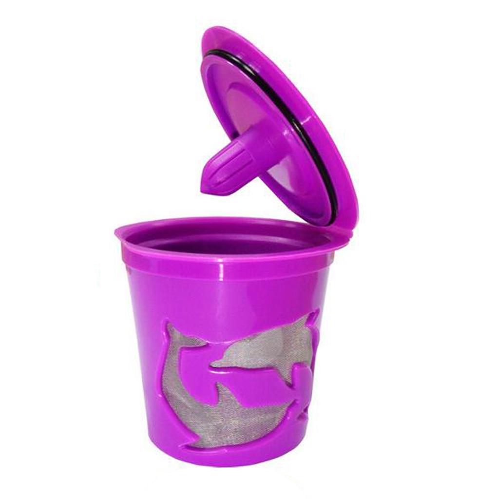Maxbell Reusable Refillable Coffee Cup Filters Mesh for Keurig 2.0 and 1.0 Violet
