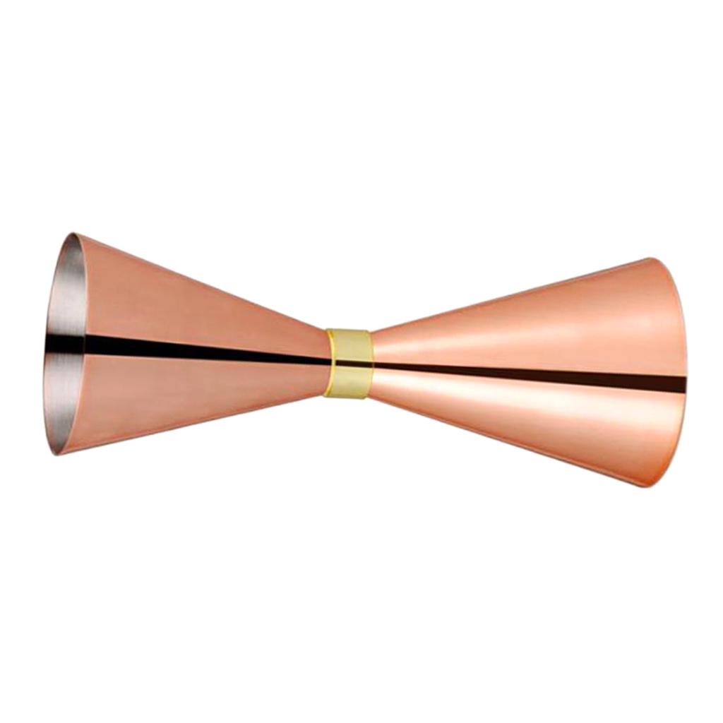 Maxbell  Double Cocktail Jigger Stainless Steel Bar Jigger Measure 30 45ml Rose Gold