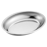 Maxbell Stainless Steel Oval Serving Trays Serving Dish Serving Platters 26X18.5cm