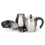 Maxbell Electric Espresso Latte Percolator Stove Top Coffee Maker Mocha Pot 6 Cup