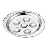 Maxbell Stainless Steel Snail Mushroom Escargot Baking Plate Dishes 196X167mm