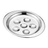 Maxbell Stainless Steel Snail Mushroom Escargot Baking Plate Dishes 196X167mm