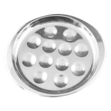 Maxbell Stainless Steel Snail Mushroom Escargot Baking Plate Dishes 247X217mm
