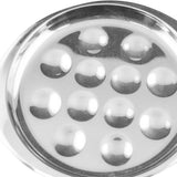 Maxbell Stainless Steel Snail Mushroom Escargot Baking Plate Dishes 247X217mm