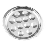 Maxbell Stainless Steel Snail Mushroom Escargot Baking Plate Dishes 247X217mm