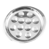 Maxbell Stainless Steel Snail Mushroom Escargot Baking Plate Dishes 247X217mm