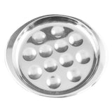 Maxbell Stainless Steel Snail Mushroom Escargot Baking Plate Dishes 247X217mm