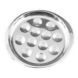 Maxbell Stainless Steel Snail Mushroom Escargot Baking Plate Dishes 247X217mm