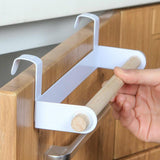 Maxbell Bathroom Towel Rack Kitchen Tissue Holder Over Door Hanger Type 1 White
