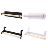 Maxbell Bathroom Towel Rack Kitchen Tissue Holder Over Door Hanger Type 1 White