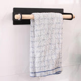 Maxbell Bathroom Towel Rack Kitchen Tissue Holder Over Door Hanger Type 2 Black