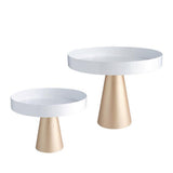 Maxbell Nordic Style Metal Cake Stand 8/10inch Wedding Cake Fondant Display Plate 8 inch
