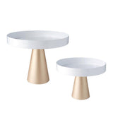 Maxbell Nordic Style Metal Cake Stand 8/10inch Wedding Cake Fondant Display Plate 10 inch