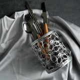 Maxbell Make-up Brush Pot Lollipop Holder Vintage Style Pen Storage Wedding Silver