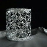 Maxbell Make-up Brush Pot Lollipop Holder Vintage Style Pen Storage Wedding Silver