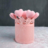 Maxbell Lace Dessert Holder Lolipop Cake Stand Candy Basket Wedding Party Pink