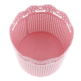 Maxbell Lace Dessert Holder Lolipop Cake Stand Candy Basket Wedding Party Pink