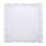 Maxbell  White Cake Stand Square Metal Fruit Plate Wedding Party Home Decoration S