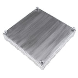 Maxbell Hollow Lace Cake Stand Square Metal Fruit Plate Wedding Party Home Decor M