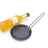 Maxbell  12cm Mini Non-stick Round Frying Pan Egg Pan Iron Coating Kitchen Cookware B