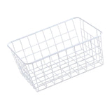 Maxbell iron basket bathroom box kitchen storage basket White without interlining