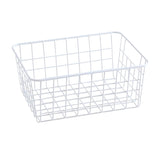 Maxbell iron basket bathroom box kitchen storage basket White without interlining