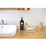 Maxbell iron basket bathroom box kitchen storage basket White without interlining