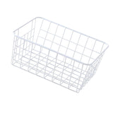 Maxbell iron basket bathroom box kitchen storage basket White without interlining