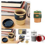 Maxbell Travel Silicone Foldable 380ml Water Coffee Tea Drinking Mug Brown