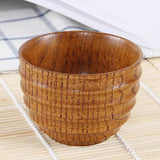 Maxbell Natural Solid Wood Wooden Tea Cup Beer Wine Mug Tea Coffee Drinking Cup B