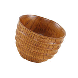 Maxbell Natural Solid Wood Wooden Tea Cup Beer Wine Mug Tea Coffee Drinking Cup B