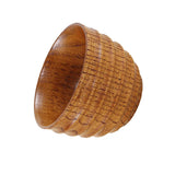 Maxbell Natural Solid Wood Wooden Tea Cup Beer Wine Mug Tea Coffee Drinking Cup B