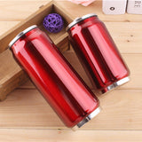 Maxbell Stainless Steel Coffee Tumbler Cup Mug with Lid and Straw Red 500ml
