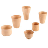 Maxbell Wood Cup Handmade Wood Coffee Tea Beer Juice Milk Drink Tumbler Mug A 60ml