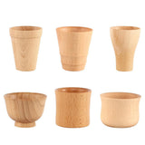 Maxbell Wood Cup Handmade Wood Coffee Tea Beer Juice Milk Drink Tumbler Mug A 60ml