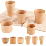 Maxbell Wood Cup Handmade Wood Coffee Tea Beer Juice Milk Drink Tumbler Mug A 60ml