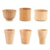 Maxbell Wood Cup Handmade Wood Coffee Tea Beer Juice Milk Drink Tumbler Mug A 60ml