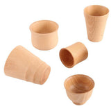 Maxbell Wood Cup Handmade Wood Coffee Tea Beer Juice Milk Drink Tumbler Mug A 60ml
