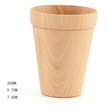 Maxbell Wood Cup Handmade Wood Coffee Tea Beer Juice Milk Drink Tumbler Mug D 200ml