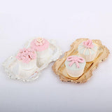 Maxbell Multifunction Metal Storage Tray Tea Fruit Dish Plate Cake Snack Tray Silver