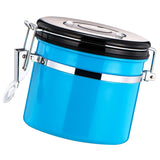 Maxbell 800ml Airtight Stainless Steel Coffee Storage Jar/Container/Pot/Tub Blue