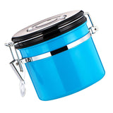 Maxbell 800ml Airtight Stainless Steel Coffee Storage Jar/Container/Pot/Tub Blue
