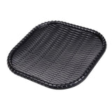 Maxbell Rattan Food Serving Tray Wicker Water Drink Platter Square Dish Plate 8inch