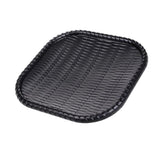 Maxbell Rattan Food Serving Tray Wicker Water Drink Platter Square Dish Plate 12inch
