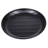 Maxbell Rattan Food Serving Dish Wicker Water Drink Platter Round Cake Plate 8inch