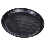 Maxbell Rattan Food Serving Dish Wicker Water Drink Platter Round Cake Plate 8inch