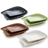 Maxbell Rattan Wicker Basket Hand Knitting Box Woven Container Vintage Green 28cm