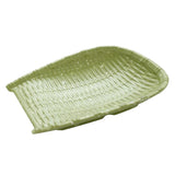 Maxbell Rattan Wicker Basket Hand Knitting Box Woven Container Vintage Green 22cm